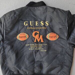 Vintage Guess football collection bomber